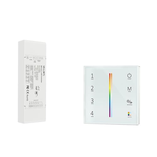 Variateur CCT RGB RGBW LED Tuya 5 en 1 pour ruban connecté Wifi contrôleur intelligent V5-L-WT