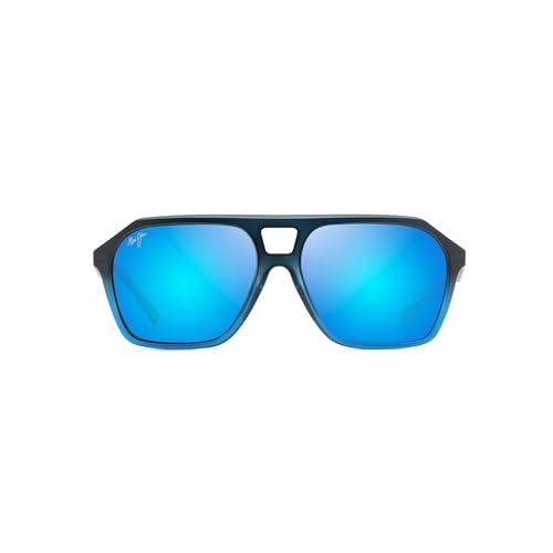 Image of Maui Jim Polarized Men's Wedges Aviator Sunglasses