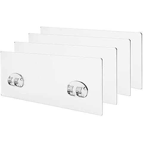 Orimade 4 Pack Transparent Adhesive Strip for Stainless Steel Corner Shower Caddies 8.66 x 2.75 inches (22 x 7 CM) Cover