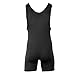 Roar Athletic Men's Wrestling Singlet Suit Bodywear Uniform for Men and Youth, Powerlifting and Exercise Equipment (Black, Adult Medium)