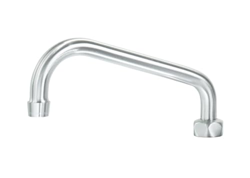 FSE 373-KR-DX-421, Diamond Series 8" Swing Spout, Double O-ring Construction, 1.75 GPM Aerator, High-volume, Solid Chrome Plated Brass, Ultra-polish Satin Finish, Fits All Diamond Series Faucets