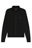 BOSS Chaqueta Kanozip S de algodón y cachemira para hombre, 001negro, L