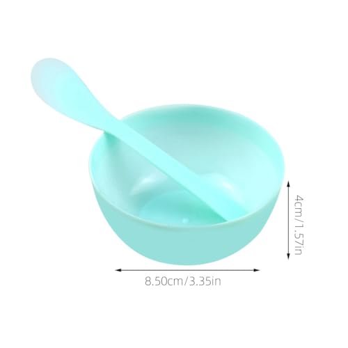 Set de 10 tazones de mezcla de plastico con cucharas miniatura 2
