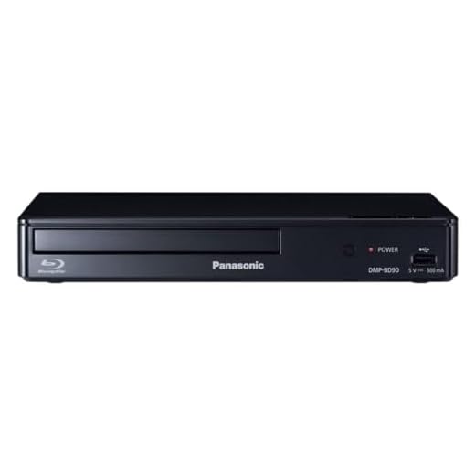 Panasonic DMP-BD90P-K Blu-ray DVD Player with Full HD and Dolby Digital Sound (Black, Renewed)
