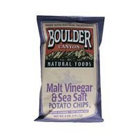 Boulder Canyon Malt Vinegar Potato Chips 5 Oz (Pack of 12)