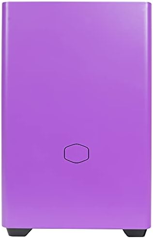 Cooler Master MasterBox NR200P Mini ITX Computer Case - Tempered Glass Side Panel, Superior Cooling Options, Vertical GPU display, Tool - Free 360 Degree Accessibility - Nightshade Purple