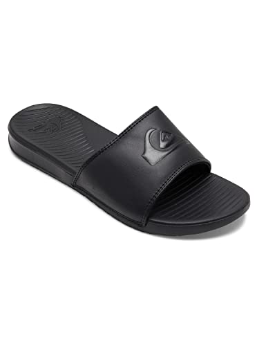 Quiksilver Bright Coast, Sandalia Hombre, Negro (Solid Black), 43 EU