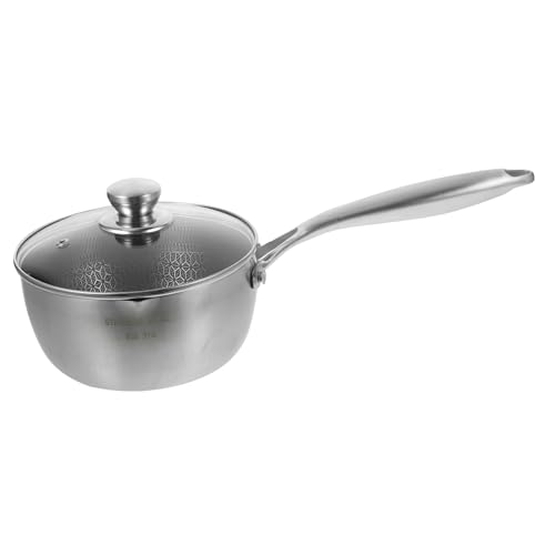BEBEMOKO Sartén de acero inoxidable Wok para restaurante, cacerola antiadherente, utensilios de cocina para el hogar, fideos, huevos, plancha de acero inoxidable 304