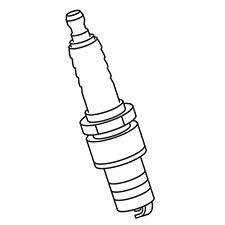 Makita 0650140380 Candela per Generatore Modello G1100