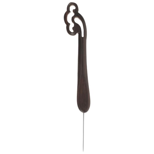 Ganchillos de acero inoxidable Gadpiparty y madera fina de sándalo para tejer a mano