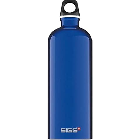SIGG Traveller Outdoor Trinkflasche , schadstofffreie und auslaufsichere Trinkflasche zum Wandern, federleichte Sport Trinkflasche aus Aluminium Cover