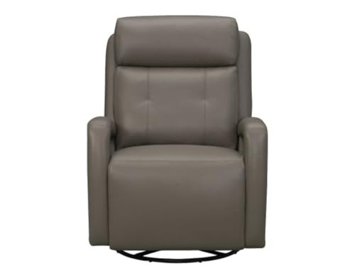 BarcaLounger Gilbert Power Swivel Glider Recliner-Lynn-Smokey-Gray