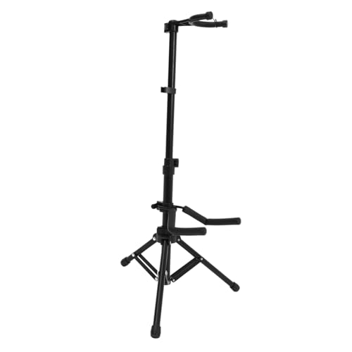 Levemolo Vertical Self-locking Violin Floor Holder Gravity Stand for Violin Foldable Musical Instrument Display Accessories Black