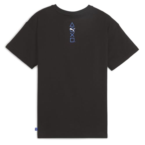 PUMA Kids Boys Elevated Crew Neck Short Sleeve Casual Tops Casual - Black2