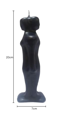 Miniatura 3 de Estatuilla De Vela De Cera De Separación De Pareja - Negra - 20 Cm