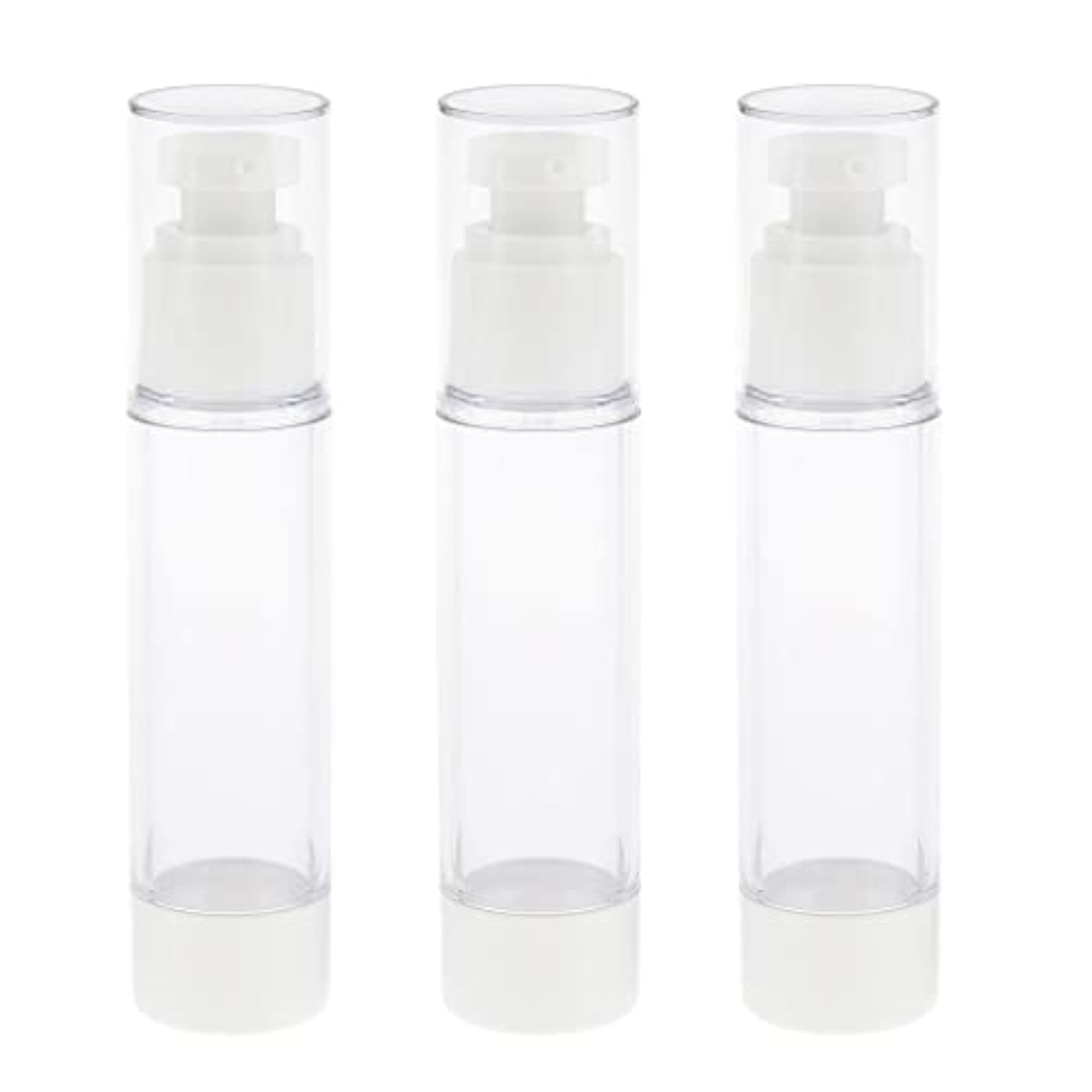 3 Pieces Empty Refillable Vacuum Bottles, 50ml