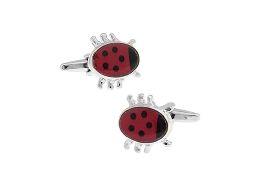 Gemelos de plata de mariquita roja: el regalo perfecto para el testigo de boda