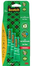 3 tubes de colle - Gel - Universelle - Scotch - Tous supports - 3x30ml