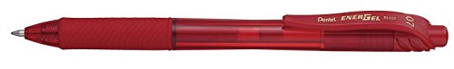 Bolígrafo Pentel EnerGel X BL107 con tinta líquida roja