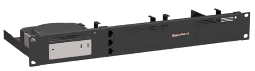 Rackmount.IT RM-AP-T3 Rack Mount Kit for Apple Mac mini M4 Mac Minis - 1.3U Front Ports Signal White Steel (RM-AP-T3)