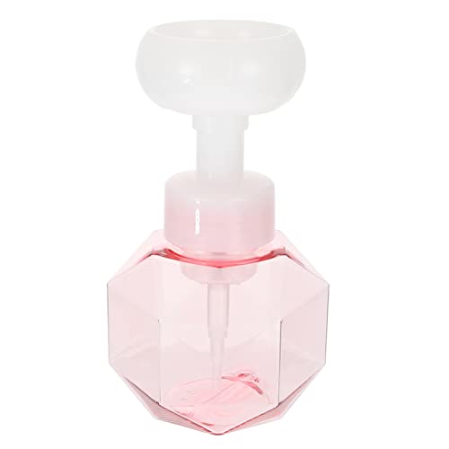 KONTONTY Botella De Flores Espumoso Botín Taza Botella De Liquido Fabricante De Burbujas Botella De Ducha Botellas De Espuma Líquida Botella Dispensadora De Espuma Mousse Tema Favorito Rosa