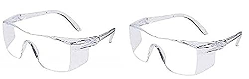 Ekon Reusable Protective Lens Laboratory Safety Clear Polycarbonate Lightweight Mens & Womens Safety Goggles- Transparent ( Pack of 2) (B09HH9F3FV) Amazon Price History, Amazon Price Tracker
