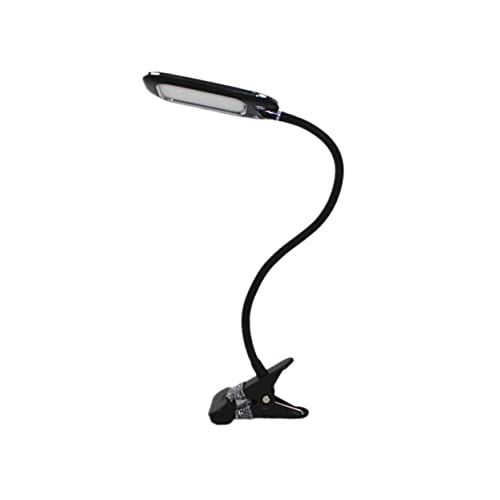 Lampe de lecture à pince avec bras flexible et bouton d'allumage USB