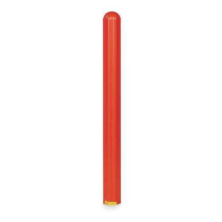 Post Sleeve, 4 in Dia, 56 in H, Red