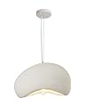 WILON 19.7'' Wabi Sabi Pendant Light, Large Pendant Light with E26 Base, White Modern Japanese Lamp over Kitchen Island, Bird Nest Shape Lighting Fixture for Dining Room Living Room Hallway Restaurant