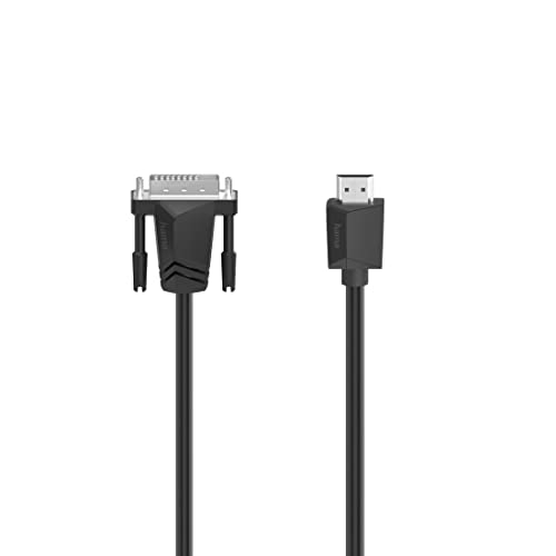 Hama | Cable HDMI DVI/D (Cable HDMI conexión DVI, Ultra HD 4k, 1,5m) Negro
