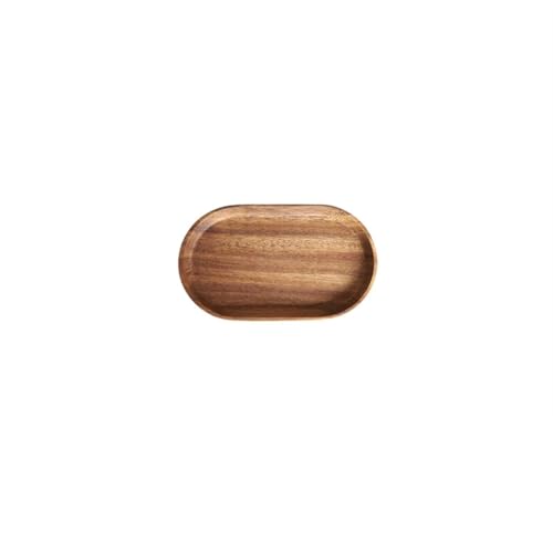 LCUVIMPEX Bandeja de Servir Decorativa， Palet de Almacenamiento for Platos de té, postres y Frutas(Light Brown)