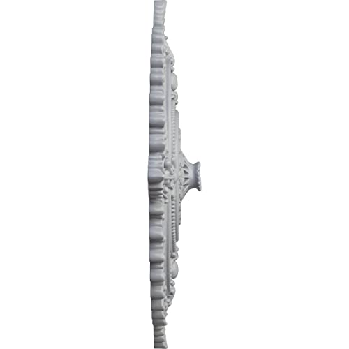 Image of 29 1 /8 inchOD x 1 1 /4 inchID x 4 inchP Haylynn Ceiling Medallion (Fits Canopies up to 1 1 /4 inch), Hand-Painted Frost