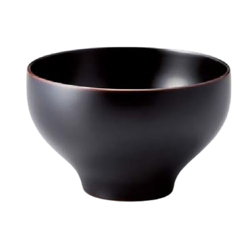J-kitchens 味噌汁椀 日本製 木製 やまと布袋 汁椀 溜 (1客) 11.5cm 漆塗り 手塗り その壱