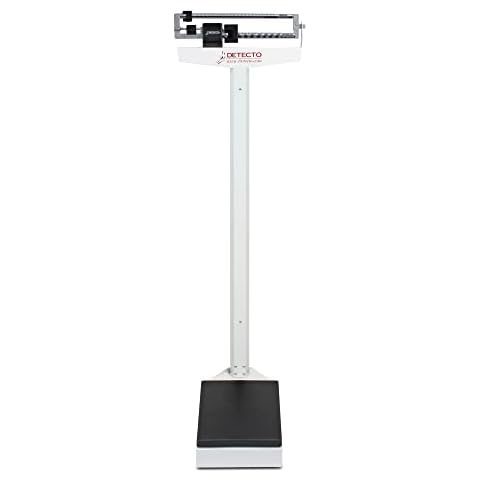 DETECTO 337 Mechanical Physician Beam Scale Without Height Rod, Dual Reading KG/LB Cover