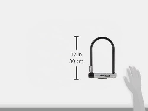 Kryptonite Kryptolok ATB Bike U-Lock, wytrzymała, zabezpieczona przed kradzieżą, bezpieczna złota blokada U, szekla 12,7 mm z uchwytem montażowym i kluczami, wysoki poziom bezpieczeństwa do szerokich