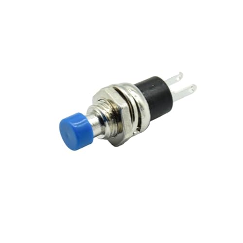 Micro-interrupteur 7 mm bouton d'arrêt normalement ouvert NO bleu