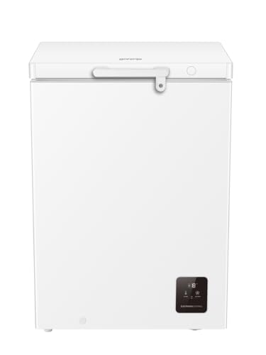 Gorenje FH15E6W5 Gefriertruhe mit Rollen 60 6cm Breite 141 Liter Gefrierschutz unten-15 Elek Kontrolle Inverter Sicherheitsschloss FastFreeze BxHxT: 60 6×85 8×55 9 cm Weiß