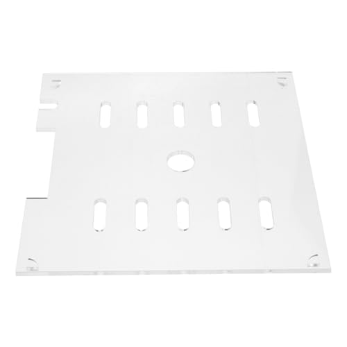 Mobestech Couvercle D’Aquarium en Acrylique Transparent 20x20 Cm avec Ouverture, Anti-Saut pour Poissons, Tortues et Crevettes, Panneau Sécurisé pour...