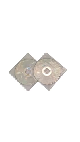 Image of CD DVD Covers | Double Pocket CD Pouches | Durable Plastic Disc Holders | Transparent (50)