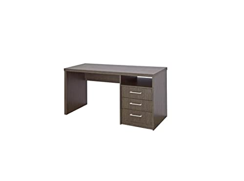 TOPKIT | Mesa de Escritorio Valencia 4040| Mesa de Ordenador Grande| Escritorio con cajones | Mesa Estudio | Wengue