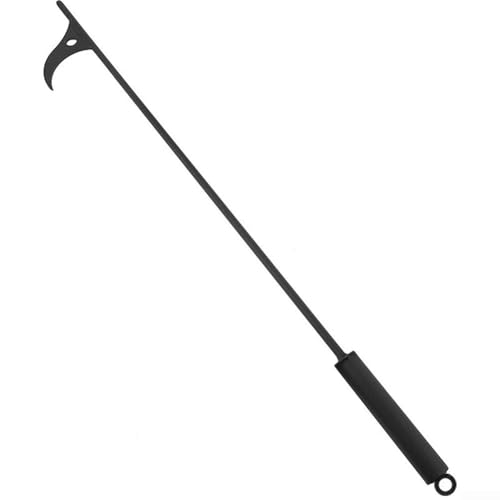 Accesorios para chimenea, pinzas de hierro forjado para hoguera y estufa de leña, 40 pulgadas de largo para mayor seguridad