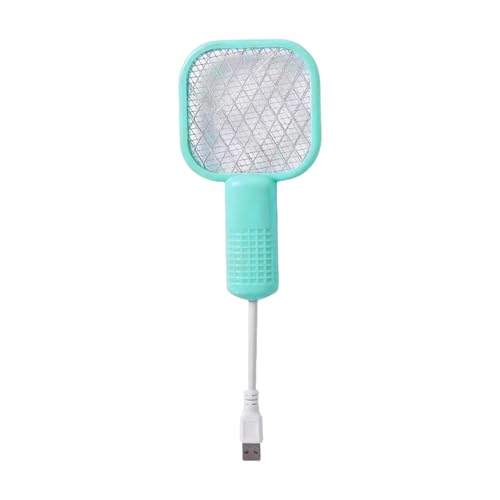Matamoscas Eléctrico 2 En 1 - Lámpara Matamosquitos USB, Exterminador De Moscas De Malla De Seguridad | Raqueta De Protección De 5 Capas para El Hogar, Oficina, Camping, Patio, Dormitorio, Fuerte