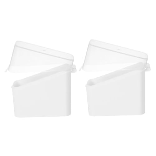 Ipetboom 2 Piezas Contenedor de Queso Transparente con Tapa Organizador para Lonchas de Queso y Refrigerador Apilable y de Limpiar