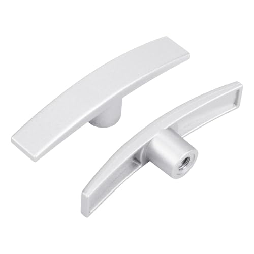 Samuliy Mango de válvula de residuos de RV | Manijas de válvula de alcantarillado en T | Piezas de RV 2 manijas de válvula de residuos de repuesto de aleación de aluminio, accesorios de RV para