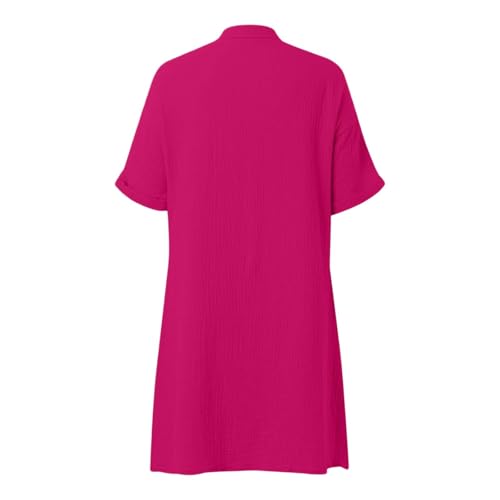 Robe chemise décontractée coupe ample pour masquer les rondeurs - 5