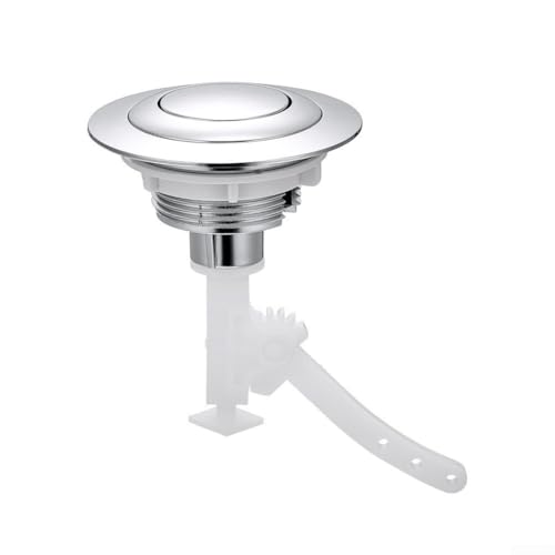 General ABS Einzel-WC-Spülknopf, Ersatz für 40, 50, 60 mm Löcher, einfache Installation, Kunststoff, WC-Spülkasten, Druckschalter, Reparaturteil für Badezimmer, Tankdeckel, Zubehör, weiß, rundes General ABS Einzel-WC-Spülknopf, Ersatz für 40, 50, 60 mm Löcher, einfache Installation, Kunststoff, WC-Spülkasten, Druckschalter, Reparaturteil für Badezimmer, Tankdeckel, Zubehör, weiß, rundes