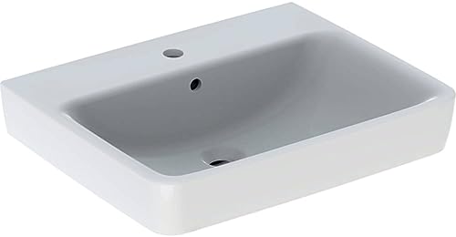 Geberit Renova Plan Waschtisch, 60x48cm, Modernes eckiges Design, unterbaufähig, mit Überlauf, Waschbecken 501636001 Geberit Renova Plan Waschtisch, 60x48cm, Modernes eckiges Design, unterbaufähig, mit Überlauf, Waschbecken 501636001