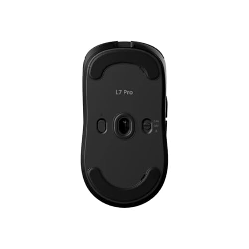 Image of MCHOSE L7 Ultra Black Ultra Lightweight Wireless Gaming Mouse, 1.3 oz (39 g), Pixart 3950 Sensor, 8K Dongle Included