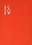  Escolofi - Cuaderno espiral cuarto 50 hojas 70 gramos montessori pauta 3,5 rojo