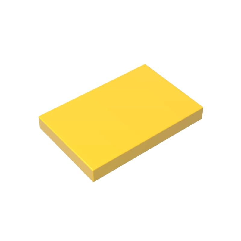 XYEIUGO GDS-1039 26603 Foundation Plate Tile 2x3, Yellow, 50 PCS